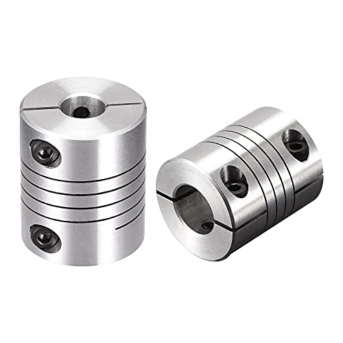 uxcell 2PCS Motor Shaft 10mm to 12mm Helical Beam Coupler Coupling 25mm Dia 30mm Length - size: 10mm to 12mm