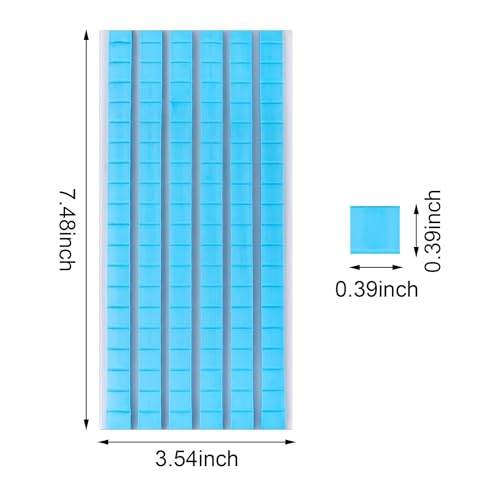 Feosky Adhesive Poster Sticky Tack Putty, Reusable and Removable Adhesive Putty, Mounting Putty for displaying Wall Paintings, Picture, Decoration, Crafts (Blue, Pack of 2) - color: Blue, size: 2Pack