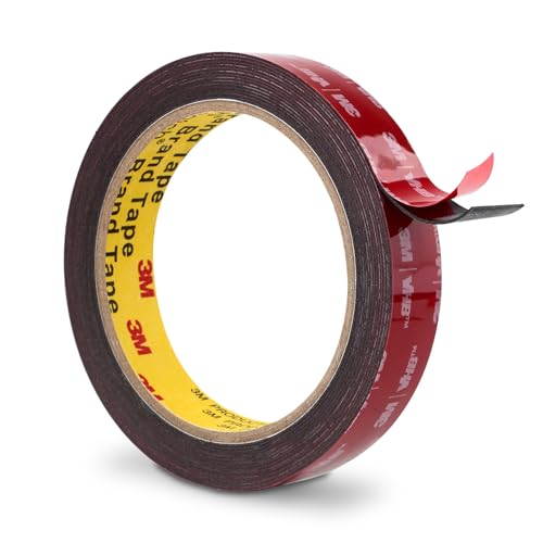 3M Tape Double Sided 0.75" x 15.4 Ft, Black 5925 Heavy Duty Mounting Tape - color: Black, size: 0.75" x 15.4Ft
