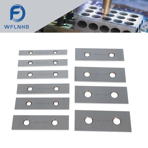 WFLNHB 10 Pairs 1/8 x 4 Inch Accuracy Parallel Block Set .0002 Inch Hardened Accuracy Machinist Tools in Wooden Boxes and Plastic Boxes