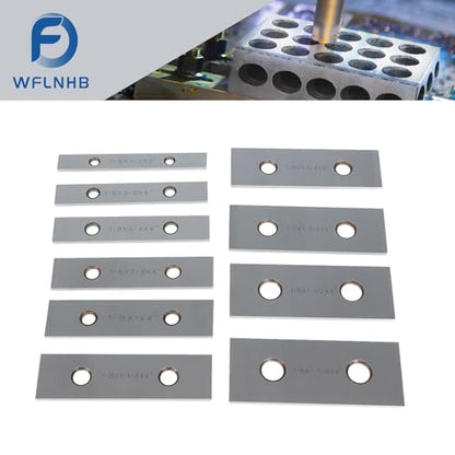 WFLNHB 10 Pairs 1/8 x 4 Inch Accuracy Parallel Block Set .0002 Inch Hardened Accuracy Machinist Tools in Wooden Boxes and Plastic Boxes