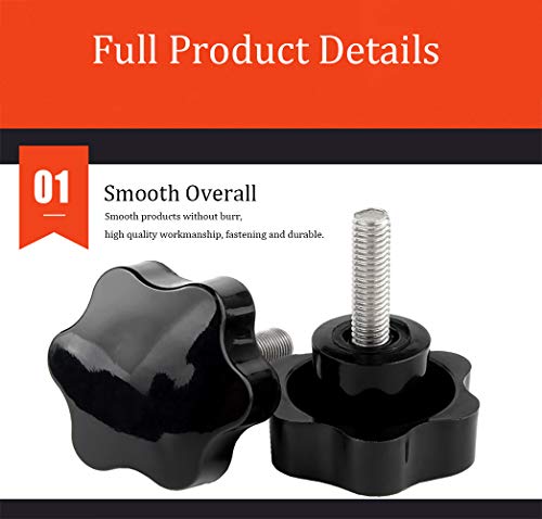 M4 x 30mm Thread Clamping Knob, Thumb Screw, Star Hand Knob Tightening Screw Knob for Machinery, 30Pcs - size: M4 x 30mm