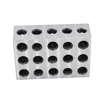 1-2-3 Machinist Blocks 23 Holes Matched Pair (1x2x3) Ultra Precision Machinist Set Up Blocks 0.0002In 123 Jig Replacement for Milling Machine (2-Pack)