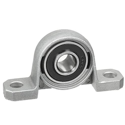 4Pcs 10mm Pillow Block Bearing 0.39" Bore Diameter Mounted Pillow Block KP000 Bearing Block - size: KP000-4pcs
