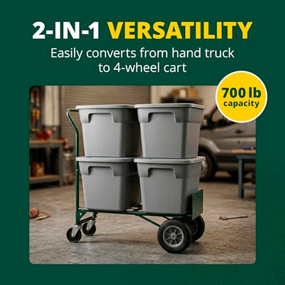 Harper Trucks JEDT8635P Convertible Hand Truck, 600/700 lb Capacity