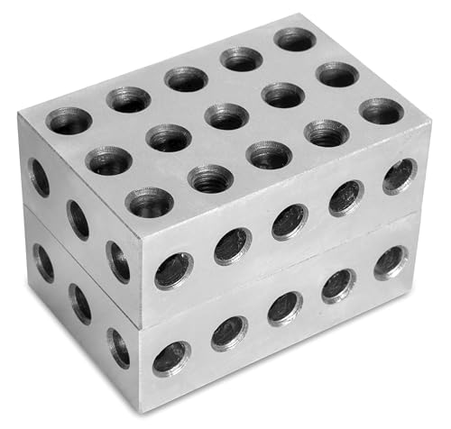WEN 6 x 4 x 2-Inch Hardened-Steel Precision 2-4-6 Blocks, Alternative 123 Blocks, Two Pack (10446) - size: 2 x 4 x 6 in