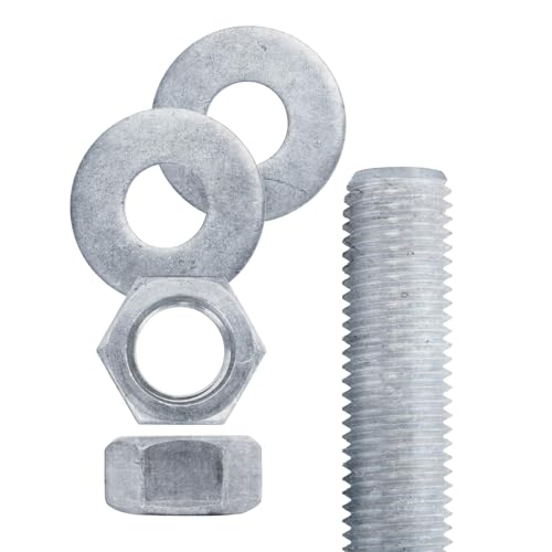 Conquest A307 Hot Dip Galvanized Threaded Rod 1-1/4"-7 x 36, - size: 1-1/4"-7 x 3'