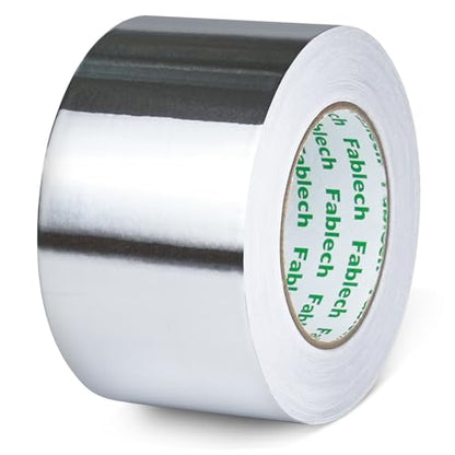Aluminum Foil Tape, Heavy Duty 3.2mil Thick, 3 Inch x 55 Yards (165ft), High Temperature Resistant, Waterproof, for HVAC Duct Sealing, Metal Repair & Insulation - size: 3"×55Y