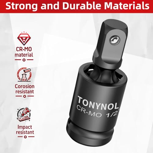 TONYNOL Universal Joint Swivel Socket Adapter,3/4" Drive - size: 3/4" Swivel Socket