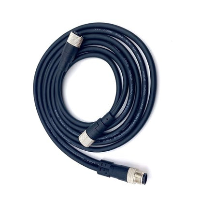 M12 5 Pins Connector Cable, Male to Dual Female Circular Connector Molding Cable A Code Straight Industrial Molded Wire IP67 Waterproof Unshielded PVC Wire 60V 4A AC/DC 1Meter (3.28ft) - size: 3.28ft