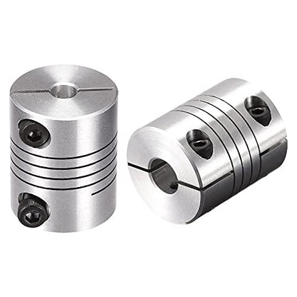 uxcell 2PCS Motor Shaft 5mm to 10mm Helical Beam Coupler Coupling 25mm Dia 30mm Length - size: 5mm to 10mm