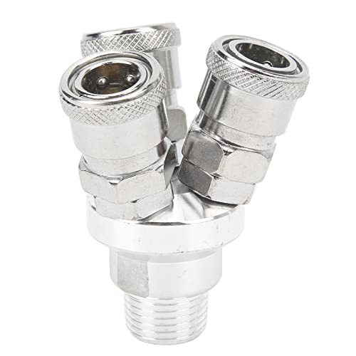 3 Way Quick Coupler Quick Connect Air Hose Splitter Universal Type Male Thread Swivel Air Compressor Fittings G1/2