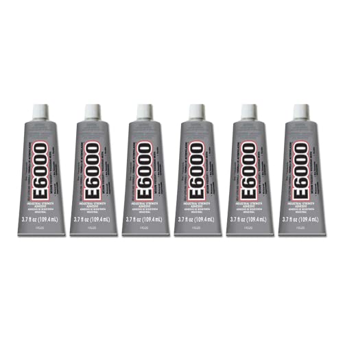 Eclectic Products 220011 6 Pack 3.7 oz. E-6000 High Viscosity Multi-Purpose Adhesive, Clear - size: 6 Pack