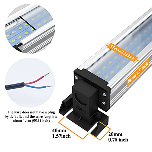 Led Industrial Machine Tube Light, IP66 Waterproof Explosionproof Work Lamp 14.6" 10W for CNC Internal, 110V to 220V Universal - size: 14.6inch, 10W