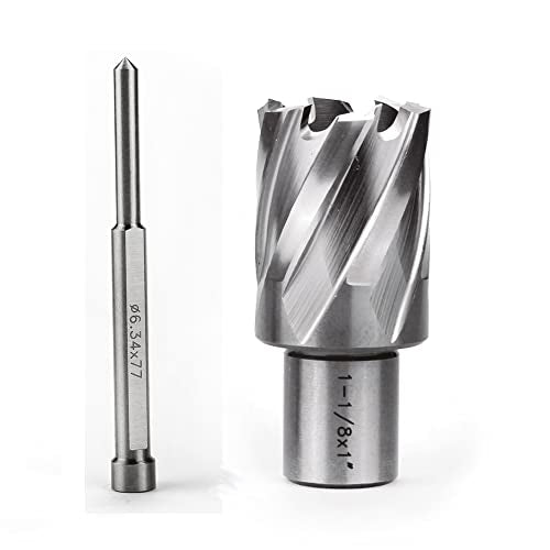 OSCARBIDE 1-1/8" x 1" HSS Annular Cutter 3/4" Weldon Shank Mag Drill Bit