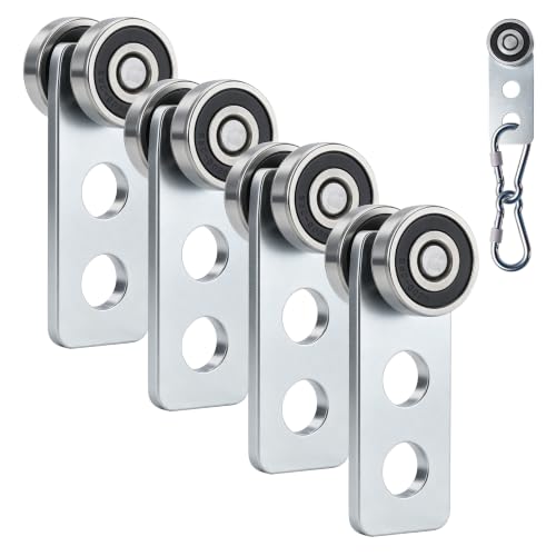 2Wheel Trolley Assembly Rollers.Bearing Trolley Assembly.The top of the Trolley has Room for Set Screws, Allowing the use of a 1-5/8" high Strut Channel - style: E-2Wheel Trolley 4pcs