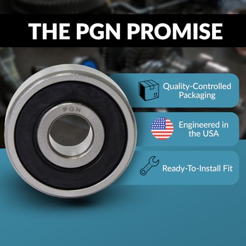 PGN 6307-2RS (1 Pack) Ball Bearing 35x80x21mm Chrome Steel Sealed