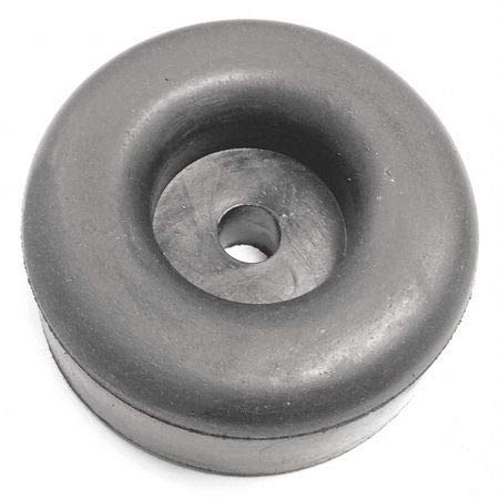 Bumper, Rubber, Black, 1"H x 1"W, PK.5