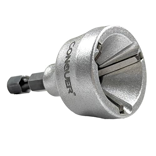 CONQUER Deburring External Chamfer Tool, All Thread Reamer, 1/8"-3/4" - size: HSS 1/8"-3/4"(3mm-19mm)