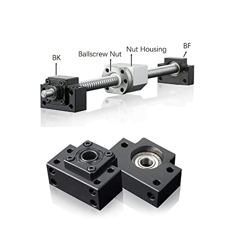 BK15 BF15 Bearing End Blocks, for Ballscrew 20mm Linear Motion CNC Ball Screw SFU2004 SFU2005 SFU2010, with Angular Contact Bearing - size: BK15/BF15, style: Angular Contact Bearing