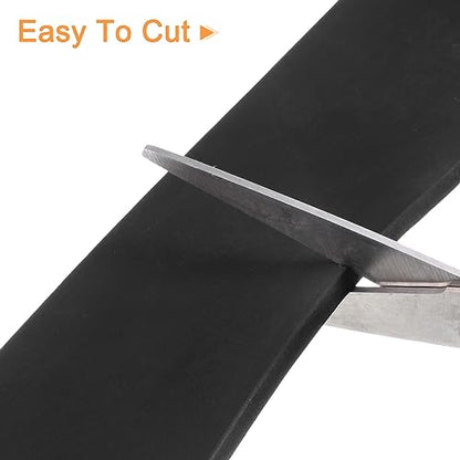 uxcell Neoprene Rubber Sheet Rolls 5/64" T x 0.6" W x 11.5'L Solid Rubber Seal Strip for DIY Gasket, Crafts, Pads, Seals, Protection - size: 5/64"T x 0.6"W x 11.5'L