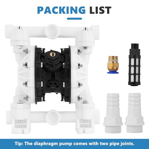 MXBAOHENG 15 GPM Air Operated Double Diaphragm Pump, 1 Inch - size: 15GPM, 1"Inlet & Outlet
