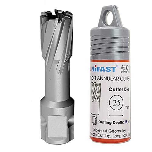 SagaSave 14MM x 35MM High Speed Steel Cyclone Annular Cutter，Metal Hole Cutter for Stainless Steel, Metal, Iron, Steel, Brass,Wood 1PCS - size: 14mmX35MM