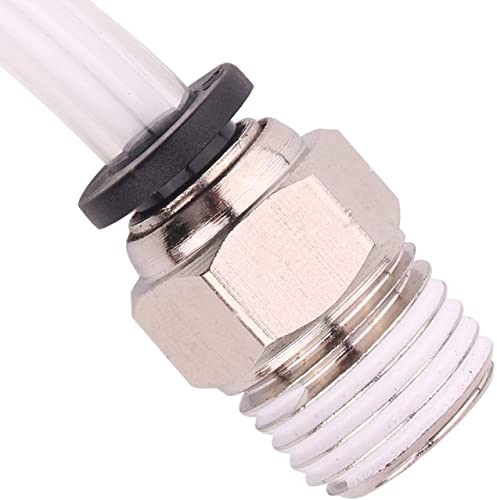 Push to Connect Tube Fitting, Male Straight - 5/16" Tube OD x 1/8" NPT Thread, Pack of 10 - size: 5/16"OD x 1/8"NPT, style: Pack of 10