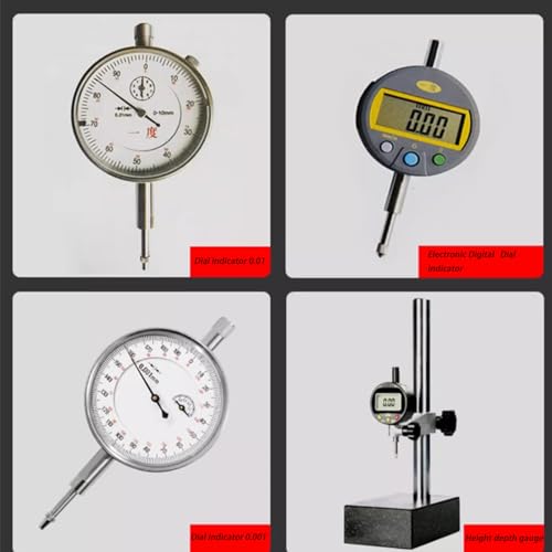 6pcs Dial Indicator Extension Stem Rod Set,10 20 40 60 80 100mm - size: 10-100MM
