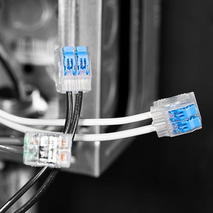Ideal Electrical in-Sure Lever Wire Connector,12 AWG, 2-Port(30-10L22), Box of 150—Compact Releasable Connectors for Solid and Stranded Wires - size: Box of 150, style: 2 Port / 12-24 AWG
