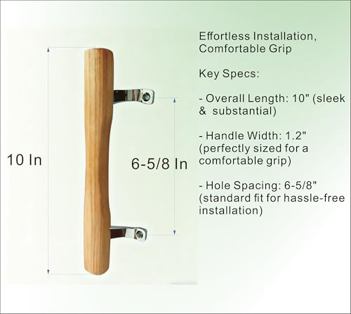 Patio Pull Wood Handle, Sliding Patio Door Wood Handle,6-5/8 in(Single) - size: Pack of 1