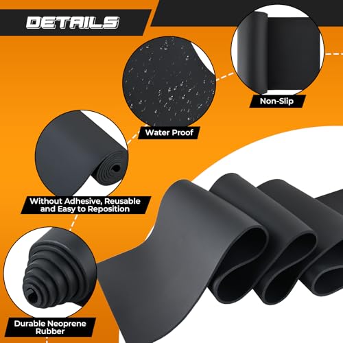 NATGAI Neoprene Closed Cell Foam Roll 1/4" Thick, 13" W x 80" L - size: 1/4" Thick x 13" Wide x 80" Long