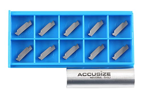 Accusize Carbide Inserts, MGGN200-LH, Cutting Aluminum, 2403-4023x10 - size: MGGN200-LH, Cutting Aluminum