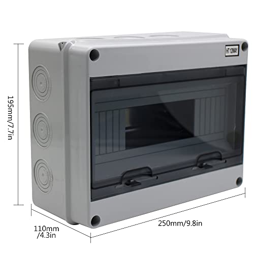 ABS Distribution Protection Box for Circuit Breaker,12 Way - size: 12WAY-255mmx200mmx110mm