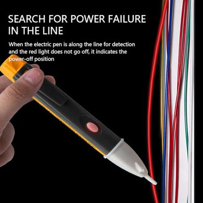 Non-Contact Voltage Tester Pen (90-1000V) – AC Power Outlet Detector with LED Light