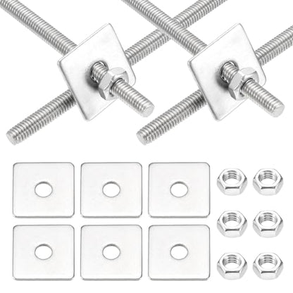 MECCANIXITY 4Set M4x130mm Fully Threaded Rod Threaded Rods Bar Studs - size: M4x130mm