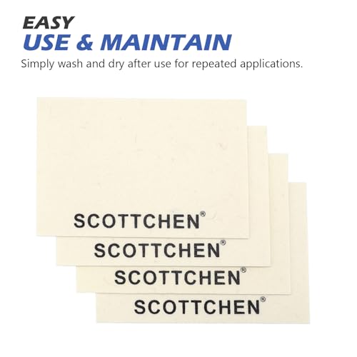 SCOTTCHEN 4Pcs Wool Cloths for Buffing,Polishing and Lapping, 6" x 4" x 1.55mm,Ideal for Lapidary, Jewelry,Glass,and Metalworking ect.
