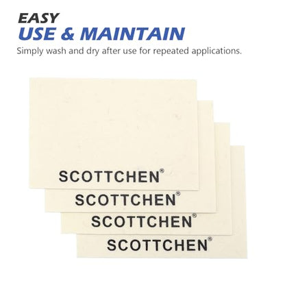 SCOTTCHEN 4Pcs Wool Cloths for Buffing,Polishing and Lapping, 6" x 4" x 1.55mm,Ideal for Lapidary, Jewelry,Glass,and Metalworking ect.
