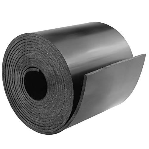 DGSL Neoprene Rubber Strip, 4" W x 1/8" T x 10' L Solid Rubber Roll - color: No Adhesive, size: 4" Wide x 1/8" Thick x 10' Long