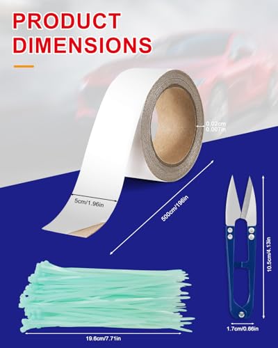 Heat Shield Tape, 1832℉(1000°C) High-Temp Resistant Silica Tape - color: White High-Silica Tape Set *1