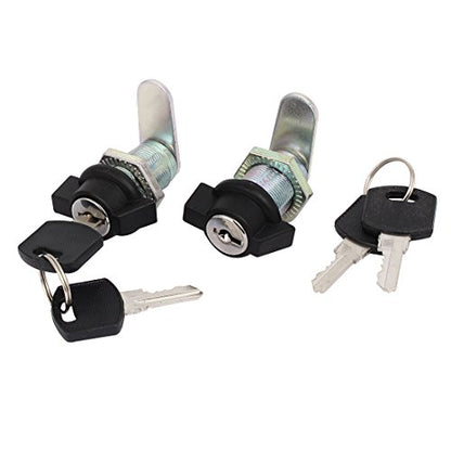 uxcell Cabinet Cupboard 18mmx25mm Threaded Locking T Handle Cam Locks 2pcs