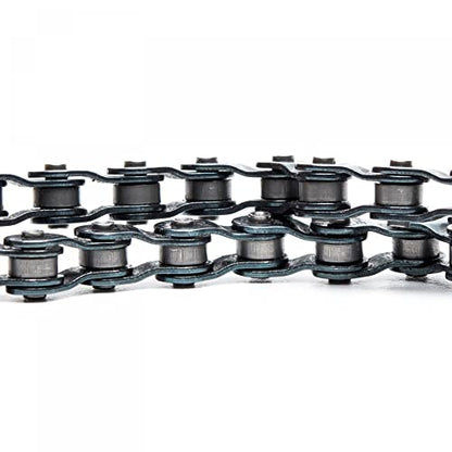 uxcell 5Pcs #25 Chain Offset Half Link Roller, 1/4" Pitch Carbon Steel, Standard Chain End Connector Split Links for 04C Chain - size: 04C(#25)