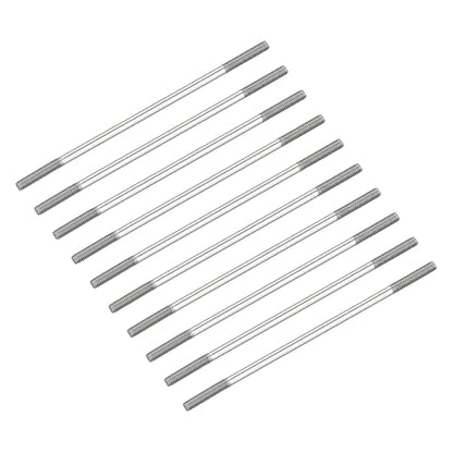 METALLIXITY Double Ended Stud Screws (M4 Thread 90mm Length) 10pcs, 304 Stainless Steel Dual Threaded Rod Bolts - for House Maintenance - size: M4x90mm