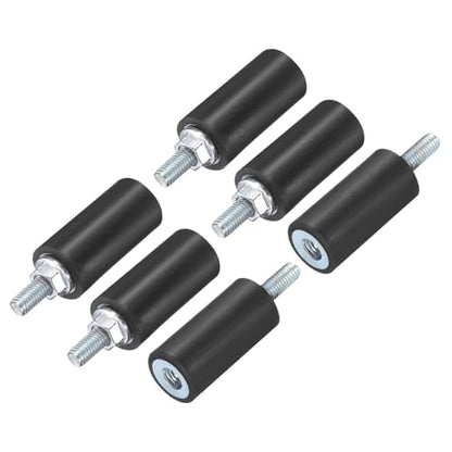 uxcell 6pcs M5x15mm Rubber Isolator Mounts with Studs 15x30mm - size: VD-D15*H30, M5*15