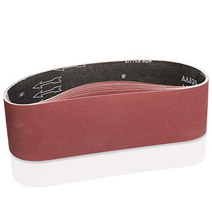 4x36 Inch Sanding Belts 320 Grit 8Pack for Belt Sander - size: 320Grit-8Pack