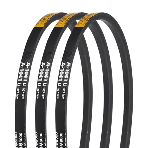 uxcell 3Pcs A-1041 Rubber V-Belt 1041mm Li x 13mm W x 8mm T Classic Wrapped - size: A-1041