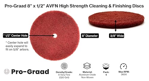 High Strength Disc 8" x 1/2", AVFN Very Fine, 00672, 4 Pack - style: 8" x 1/2" AVFN
