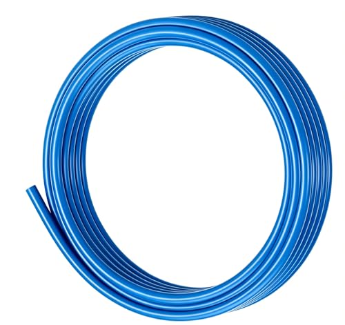 CG WEITENG 8mm OD x 5mm ID Pneumatic Air Tubing, 16.4ft (5m) Premium PU Polyurethane Hose Pipe | High Pressure Flexible Air Line for Compressor, Fluid Transfer & Robotic Automation - Blue - color: Blue, size: 5meters-8mmx5mm
