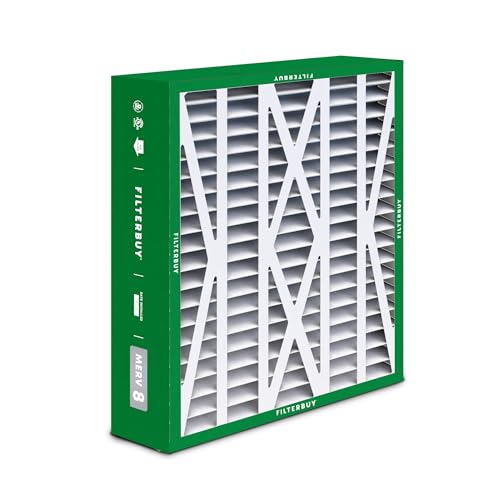 Filterbuy 17.5x21x5 Air Filter MERV 8 Dust & Allergy Defense (2-Pack) - size: 17.5x21x5