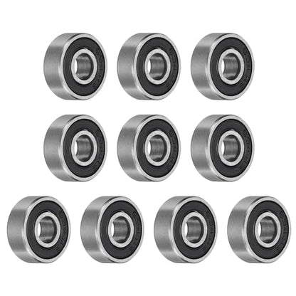 uxcell 10pcs 694-2RS Bearing 4x11x4mm, Chrome Steel Double Rubber Seals Miniature Bearing, Lubricated Deep Groove Ball Bearings, P6 (ABEC 3) - size: 694-2RS